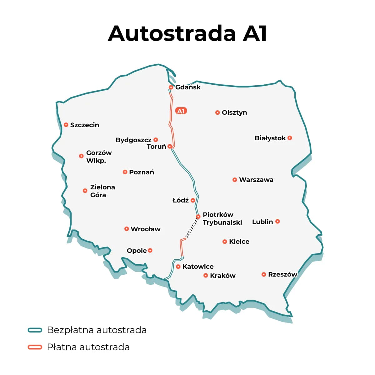 Długość autostrady A1 w km – wszystko, co musisz wiedzieć o jej przebiegu Długość autostrady A1 w km – wszystko, co musisz wiedzieć o jej przebiegu